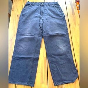 Carhartt Mens Vintage 100% Cotton Beefy Thick‎ Work Pants Size 38x32